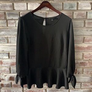 Banana Republic blouse, long sleeved, black. M. Like new condition.